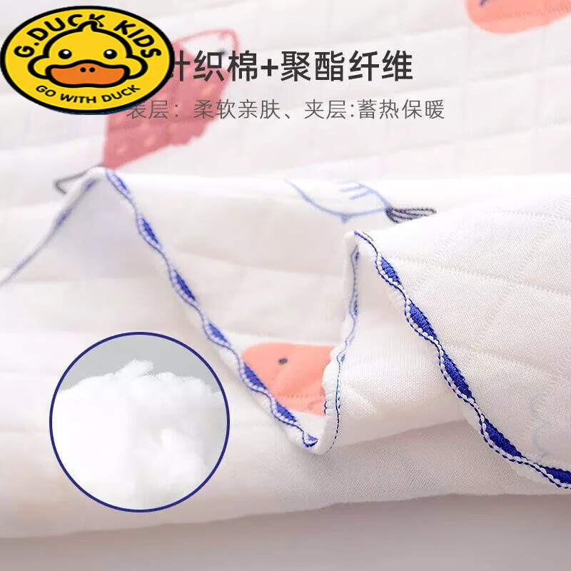 G.duck包单婴儿初生产房包被新生宝宝襁褓裹布包巾春秋冬季加厚用品 加厚款产房包单/爱心熊 85*85cm