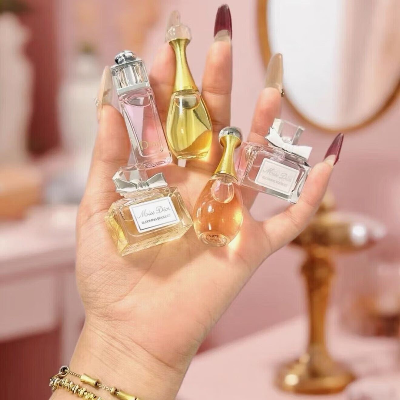 D奧小样香水试用精美礼盒装情人节送老婆女友闺蜜爱人生日礼物 香水礼盒五件套