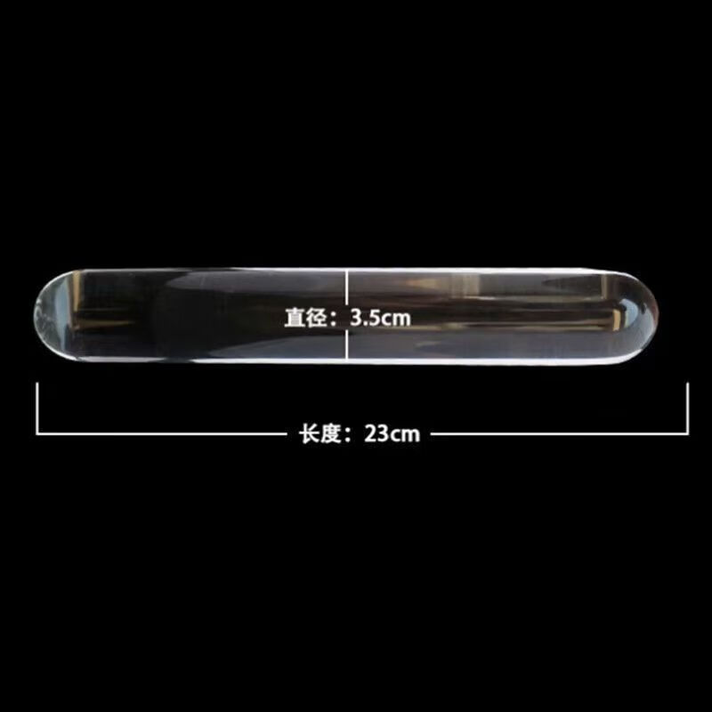 吉品帝实心擀面杖高硼硅玻璃光滑透明易粘土压泥棒 直径2*高硼硅玻璃 2c 【直径3.5】高硼硅玻璃  23cm