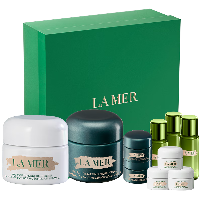 海蓝之谜（LA MER）奇迹日夜霜(晚霜+云绒霜)护肤品套装化妆品礼盒生日礼物送女友