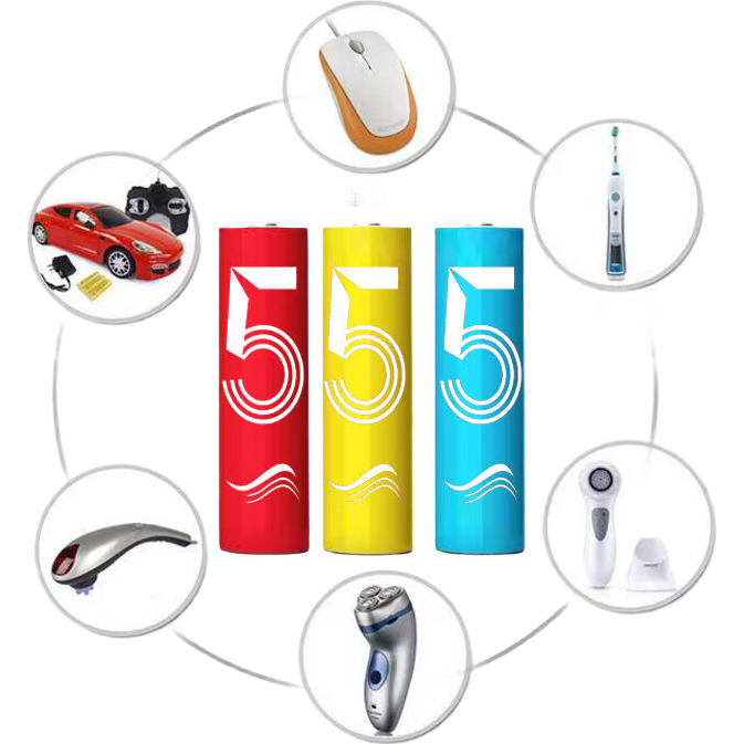 【百万热销】彩虹电池5号和7号AA 计算器钟表玩具七号碳性电池1.5v电池五号 7号2个装（可拍多单）