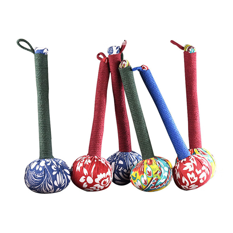 【精选】艾草锤diy养生家用手持敲打颈椎腰部背部全身拍打按摩锤 半成品33CM艾锤材料（1套装）