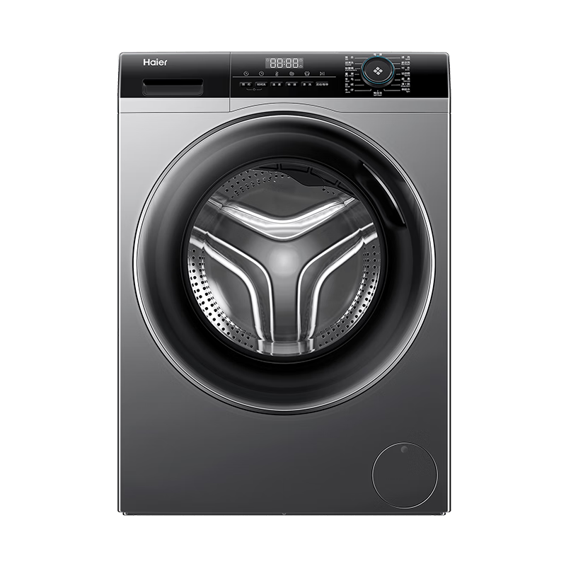 海尔（Haier）超薄滚筒洗衣机8公斤小户型租房嵌入式全自动除菌螨大筒径一级能效补贴20%EG80MATE33S 【8公斤】417mm超薄机身+525mm大筒径