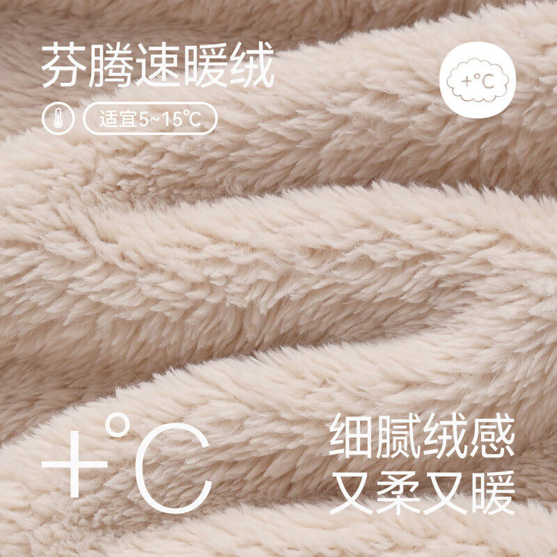 芬腾珊瑚绒睡衣男女士秋冬季套装保暖法兰绒加绒加厚休闲家居服冬天 FJ26940692杏色 【单女款】 L 建议:女110-124斤,男126-146斤