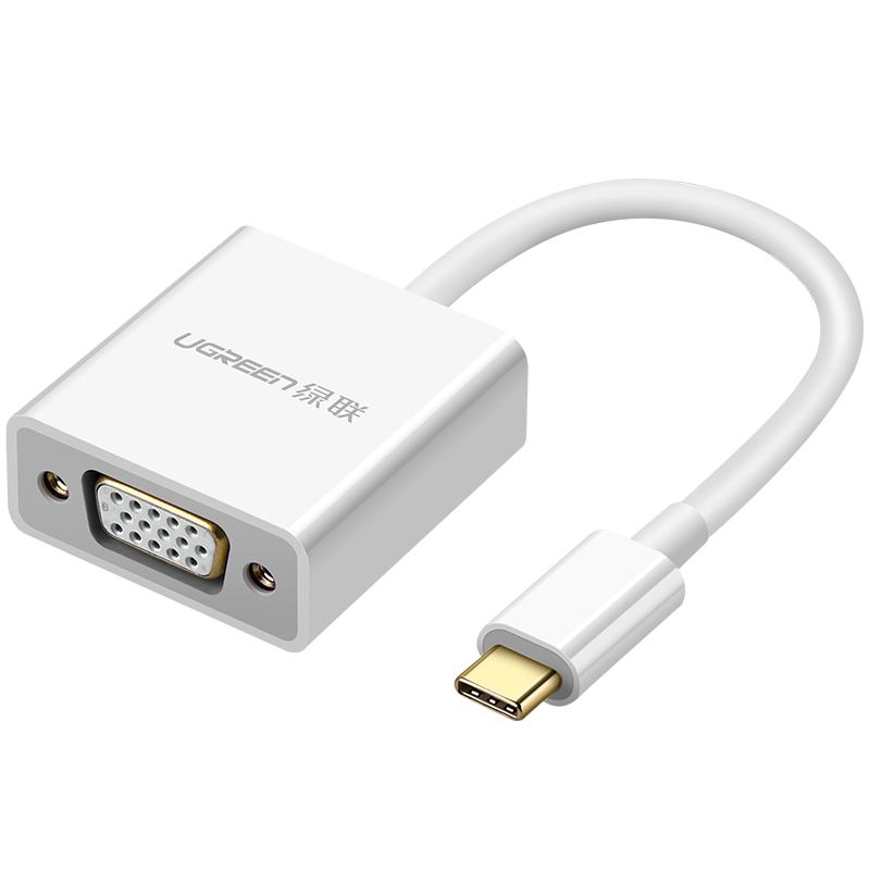 UGREEN 绿联 Type-C转VGA扩展坞 通用P30手机iPad Pro苹果MacBook USB-C转换器数据线转接头分线器 投屏拓展坞 50511