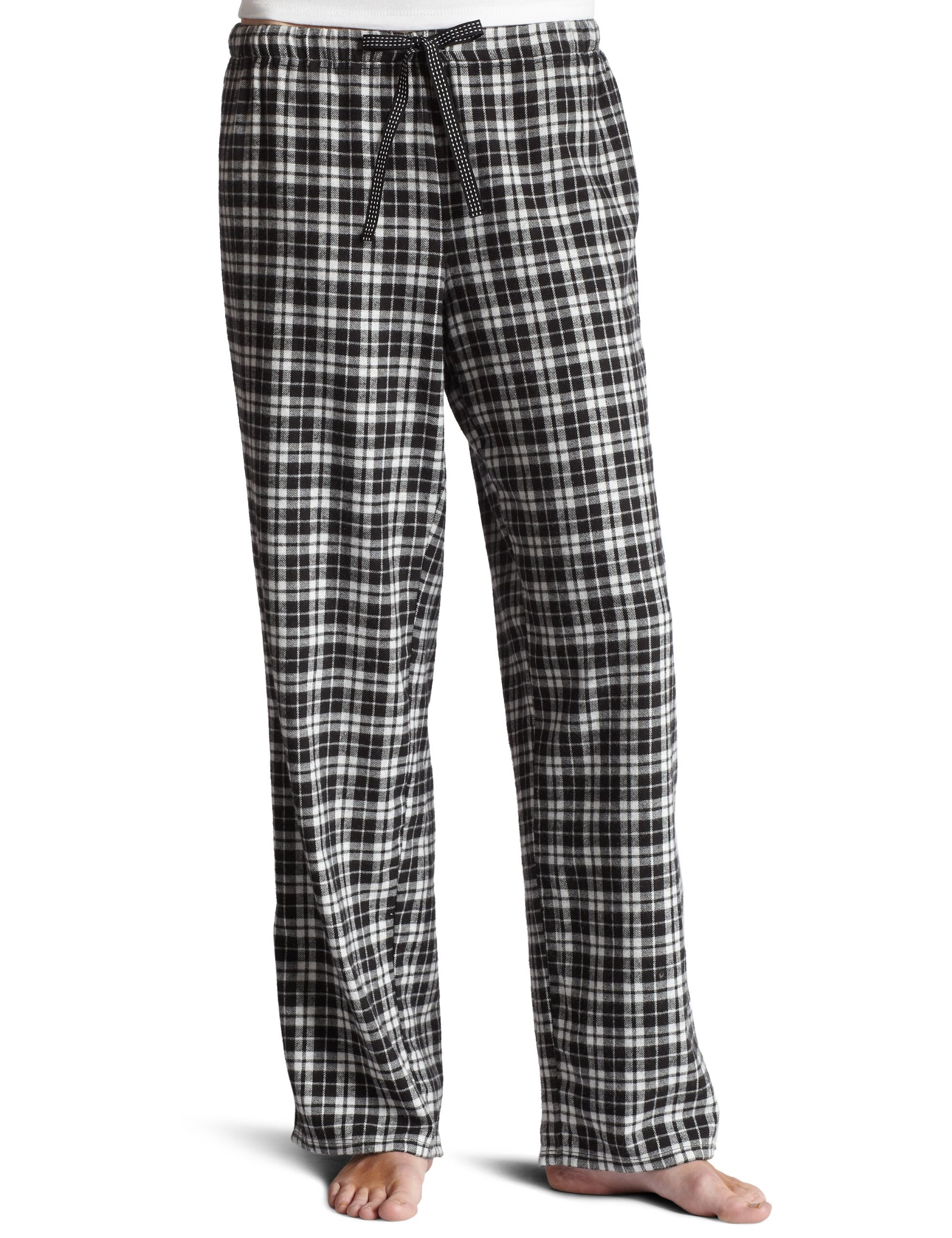 诺帝卡nautica 诺帝卡 女式法兰绒睡衣下装 黑色//白色 X-Small