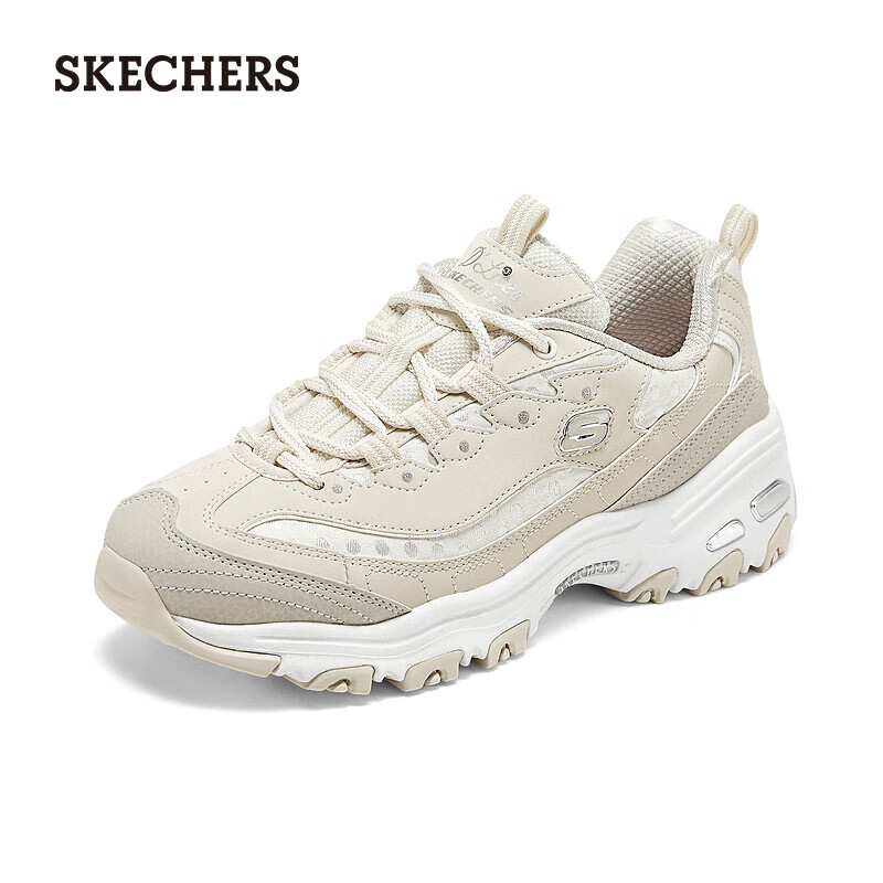 斯凯奇（Skechers）女士运动鞋女款休闲鞋透气时尚百搭设计150547 自然色/NAT 36