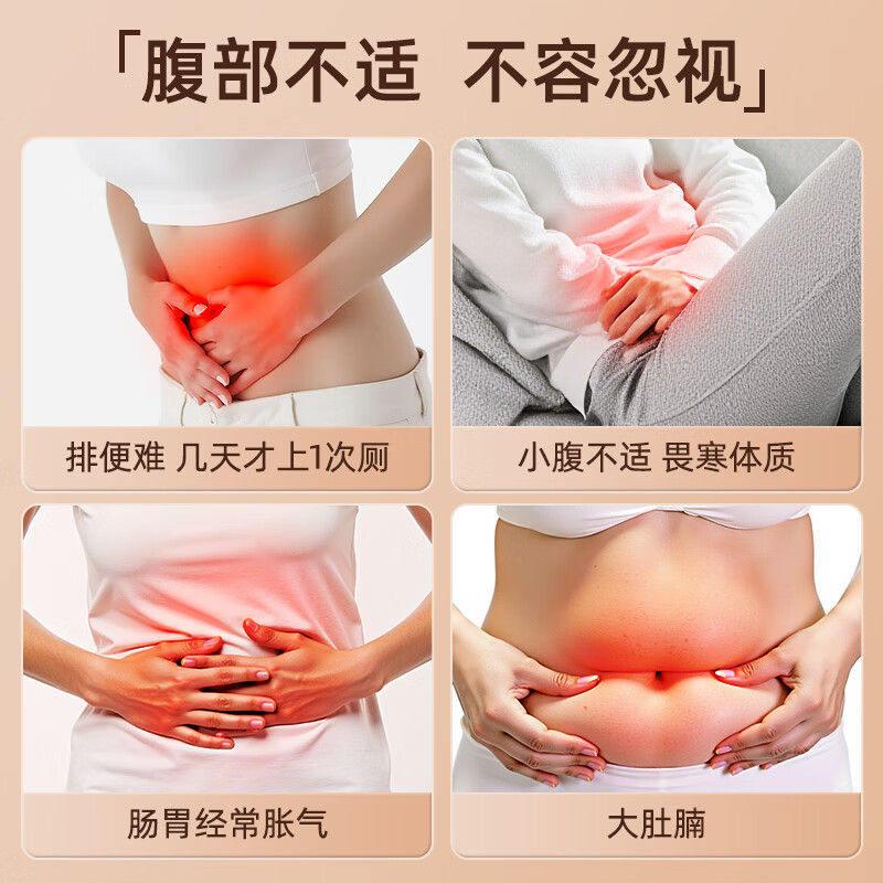 乐尔康（Le er kang）天然砭石揉腹仪升级调节揉捏推拿肚子热敷理疗按摩揉腹仪暖宫带姨妈神器送女友节日礼物 旗舰款-大砭石按摩头+无烟艾灸+盘面调节+太极揉捏