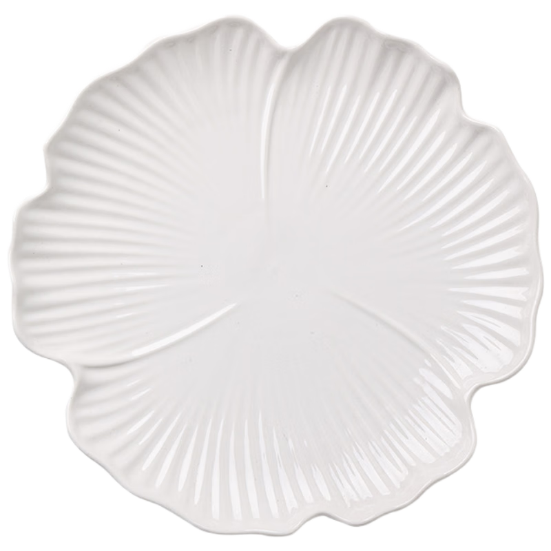 餐將軍陶瓷牛排盤西餐盤酒店家用創(chuàng)意日式大平盤擺盤高級(jí)感白色點(diǎn)心碟子