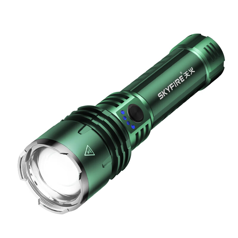 天火(SkyFire)【TOP1】苍龙二代强光手电筒防水便携变焦远射长续航户外防爆应急 4000毫安【苍龙二代】应急-防爆-抗摔