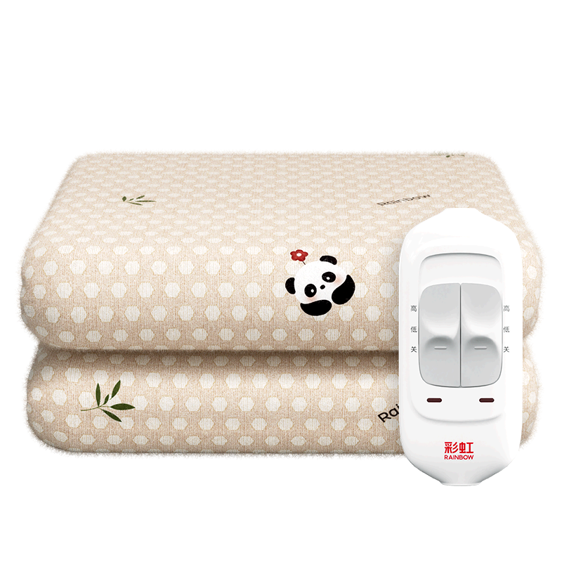 彩虹（RAINBOW）電熱毯?jiǎn)坞p人電褥子(長(cháng)2.0/1.8/1.5米)調溫型電毯子排潮暖墊隨機 調溫烘被 長(cháng)2.0米寬1.8米 無(wú)紡布