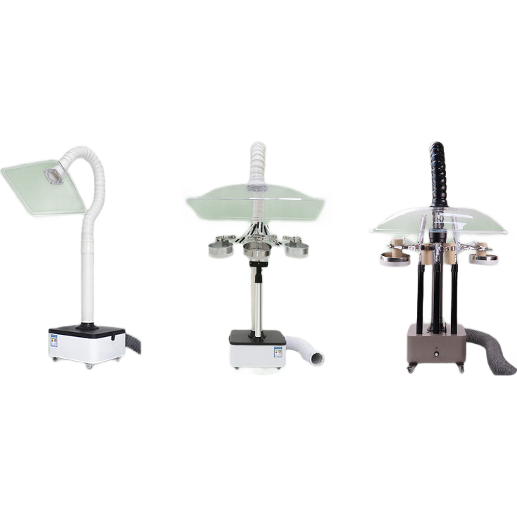 韓強艾灸排煙機移動式家用艾灸煙霧凈化養(yǎng)生館排煙系統(tǒng)吸煙抽煙神器 大功率鋁合金臂大方罩+2頭懸灸架