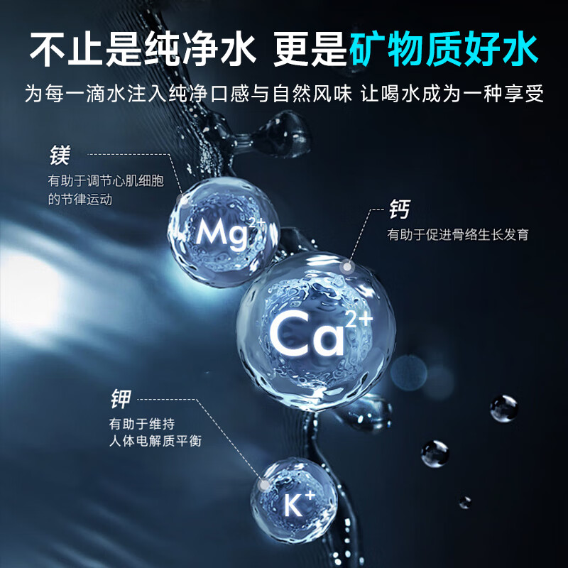 浪洱之泉瑞士品牌轻奢果味矿泉净水机器加热直饮一体机弱碱性矿物质水ro反渗透直饮软水机家用 2025款 【顶配版】蓝色瑞士矿泉机+AB矿物质盒1组
