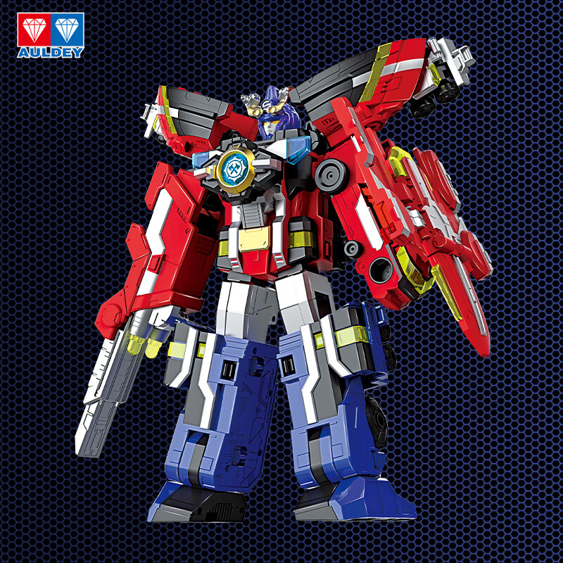 奥迪双钻巨神战击队变形机器人组合机甲惊喜男孩儿童玩具圣诞圣诞礼物 传奇版冲锋战击王