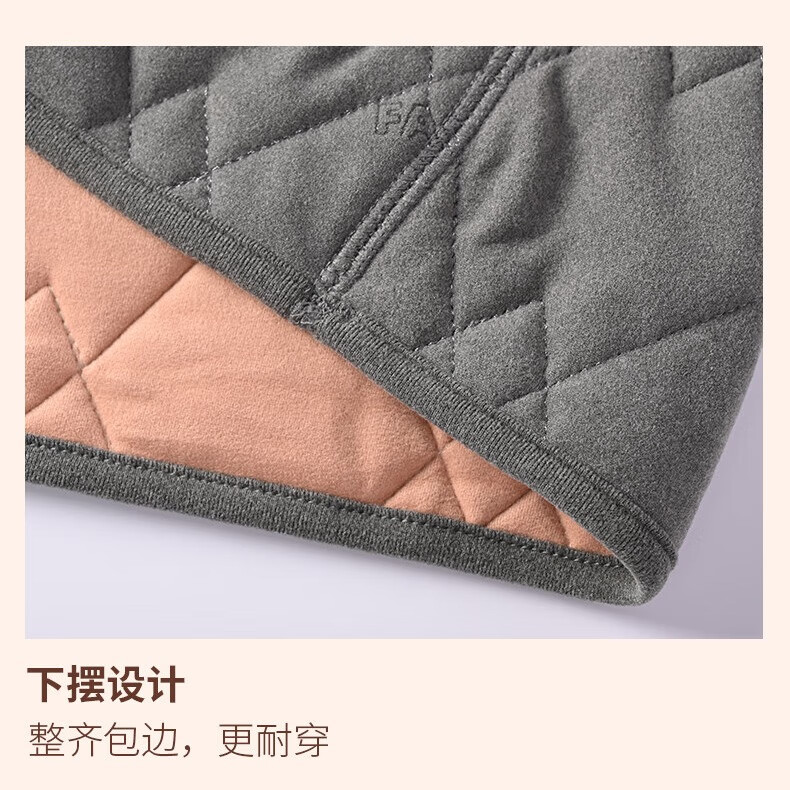 马克华菲(MARK FAIRWHALE)儿童校服神器男女童保暖套装2025新款冬季羊毛中大童马甲棉裤 纯色浅灰+纯色浅灰 150