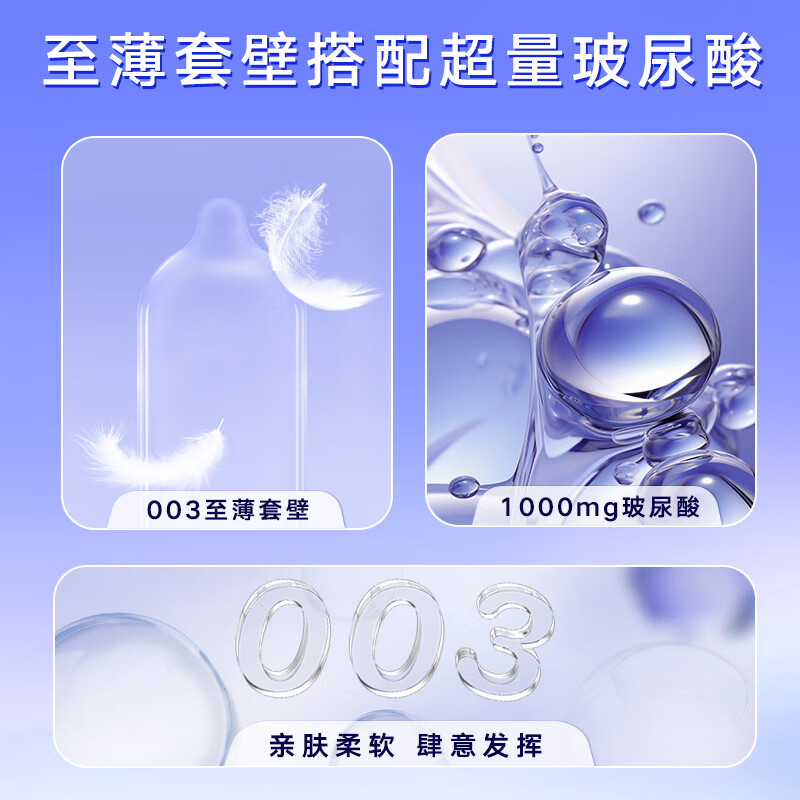 菲罗尼亚卫纵避孕套003高纯度玻尿酸超薄女性私处护理活力装紧润安全套 【贴合Q弹 加长3CM】大储+无储+小储共30只+柔珠球3颗