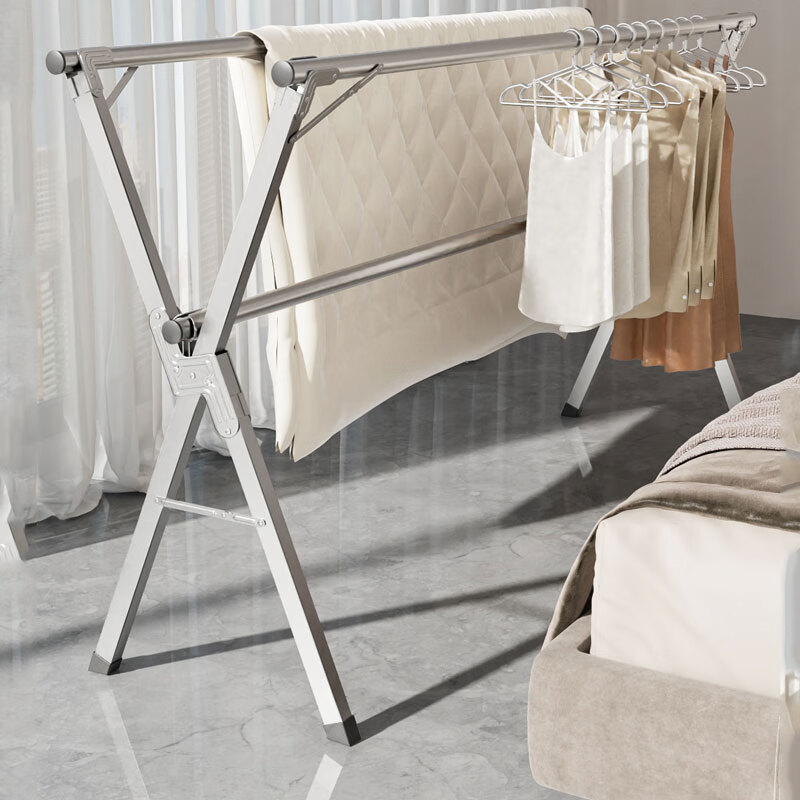 美丽雅三杆不锈钢晾衣杆