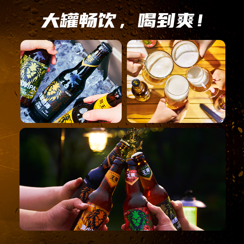 狮王精酿啤酒 燕京啤酒 麦汁浓度16度 香草世涛啤酒 香草风味狮王啤酒 香草世涛 330mL 12瓶 整箱装  啤酒