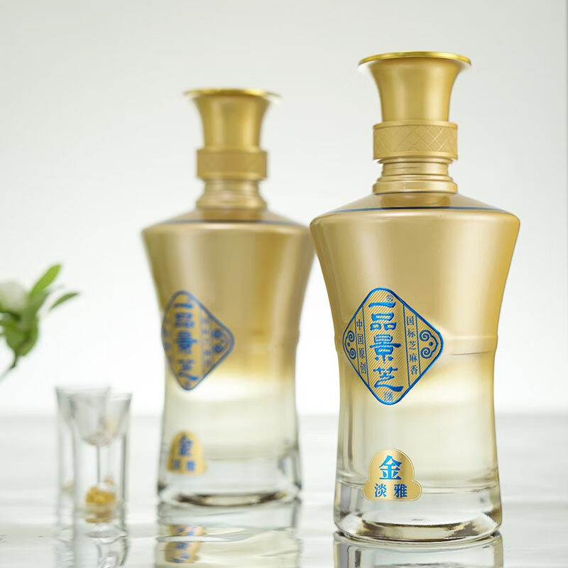 景芝【新品】金淡雅 芝香型高度白酒 宴请礼赠佳品 中秋送礼 53度 500mL 2瓶 礼盒装