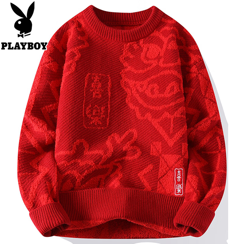 ���ڲ������������ӣ�PLAYBOY����ɫë���б������·�Բ����ɼӺ�ů���������2026������֯�� WE6267��ɫ 2XL �ʺ�145-160 88Ԫ