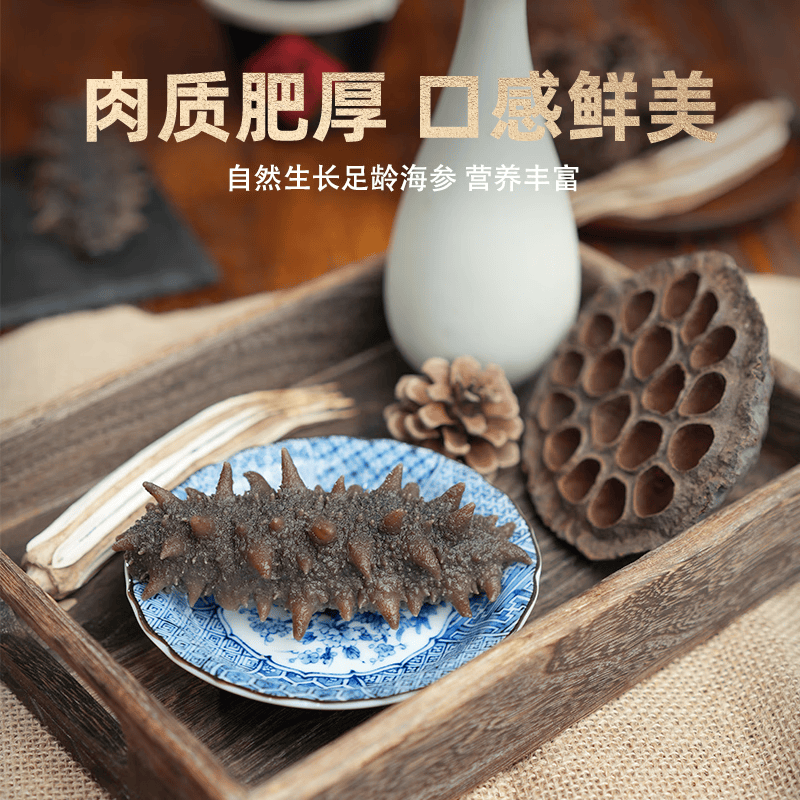 典品堂即食海参新鲜海参海鲜水产厂家直发送礼年货海鲜礼盒年货礼盒 即食海参 10根海参(8cm左右/只)