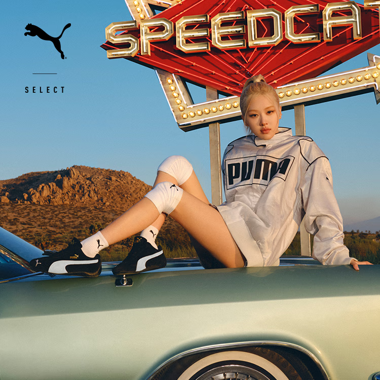 彪马（PUMA）Speedcat ROSE朴彩英同款赛车鞋男女中性低帮复古T头薄底鞋406329 406329-01 Speedcat 赛车鞋 黑色 37.5