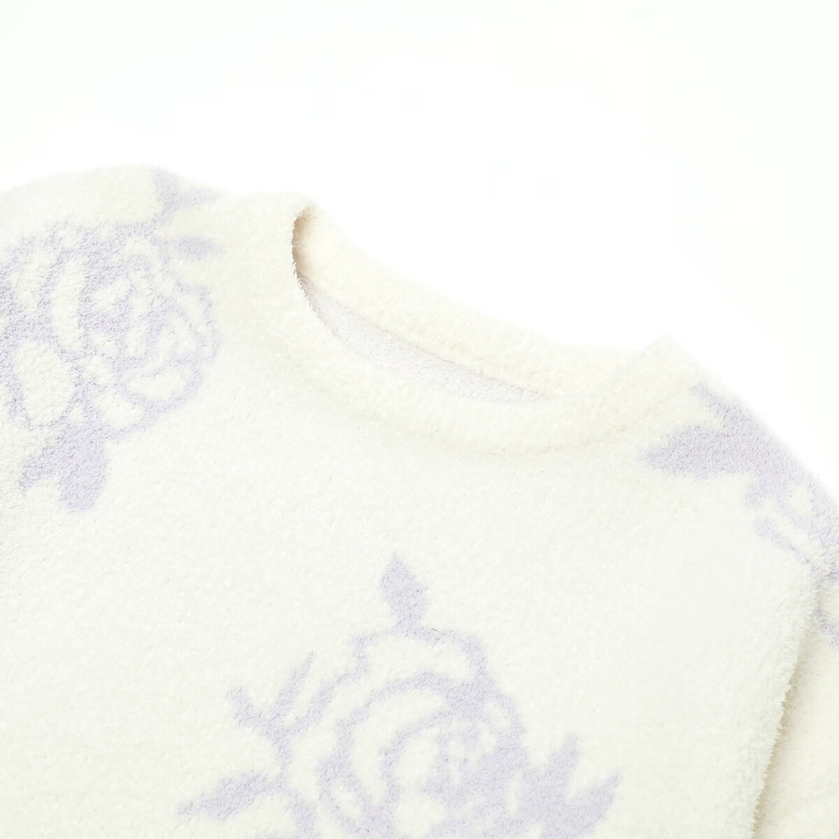 安莉芳（Embry Form）【新品玫瑰衣】半边绒女士红色睡衣秋冬加厚保暖家居服套装女款 淡紫色LIL M