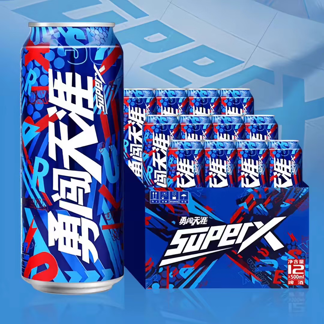 雪花啤酒superx8度罐装勇闯天涯整箱批发精酿原浆聚会 雪花超级勇闯