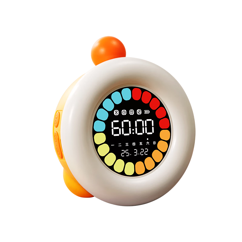 貝恩施計時器可視化時間管理器學(xué)習(xí)定時兒童禮物學(xué)生桌面作業(yè)電子秒表 【4合1圓屏可視化】彩色時間管理器