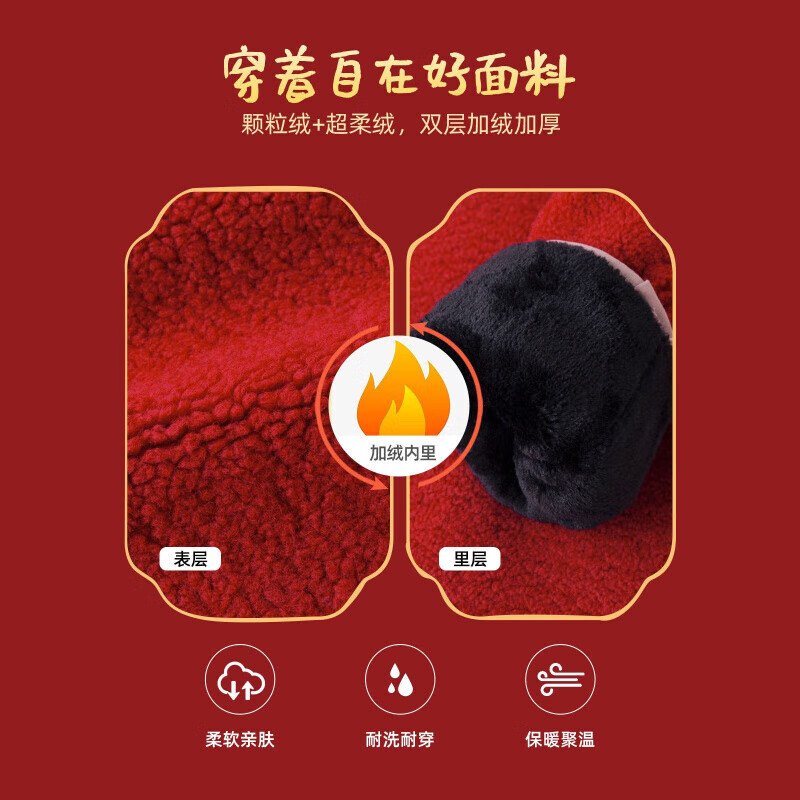 嘟嘟家儿童拜年服套装宝宝过年衣服红色喜庆男童新年装加 外套配裤子 90