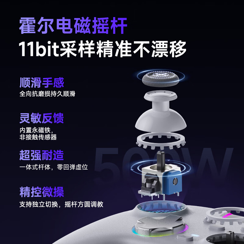 EasySMX【新品首发】易速马绝影X05pro游戏手柄pc电脑黑神话steam空洞骑士蓝牙switch2代无线手机静音手柄 白色