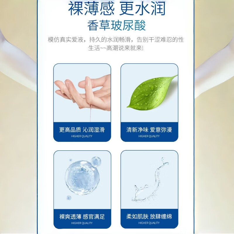 噜吧颗粒螺纹避孕套玻尿酸男用持久延时刺激超薄套凸点狼牙安全套 【铂金大颗粒螺纹】玻尿酸避孕套 6只/盒