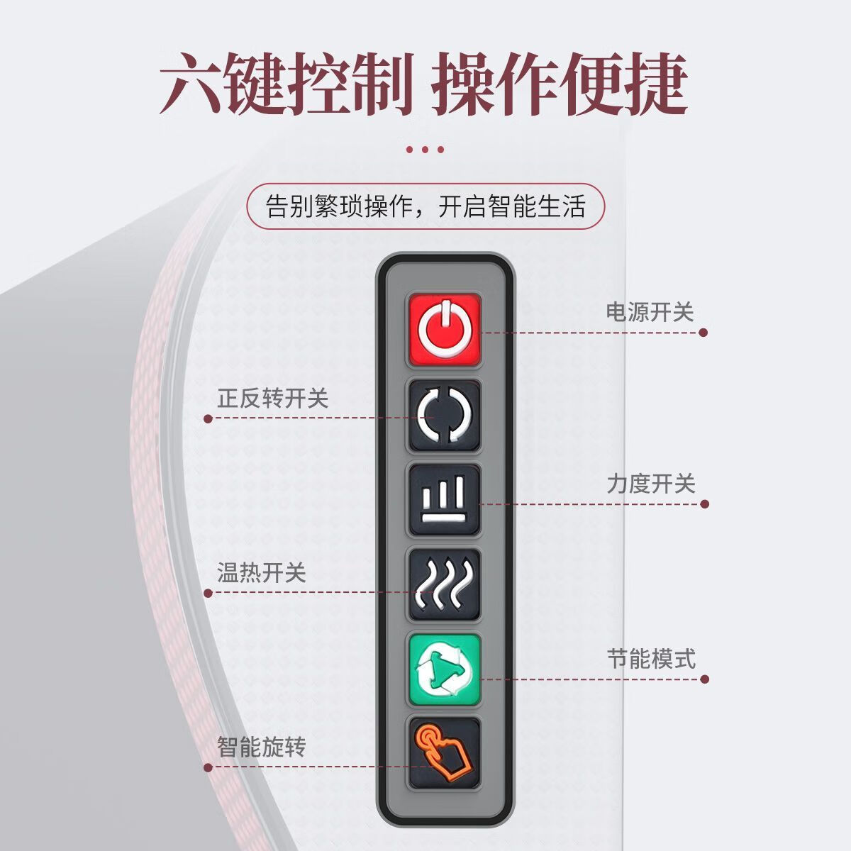 扬子(YANGZI)颈椎按摩器按摩枕腰部按摩仪按摩枕头颈部肩颈背多功能车载按摩垫 浅绿六键调节-红光热敷-深度揉捏