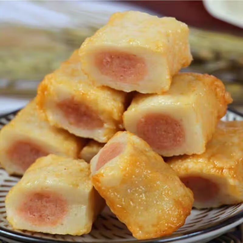 火锅食材包心鱼豆腐鱼丸豆捞关东煮麻辣烫烧烤火锅丸子底料 1斤