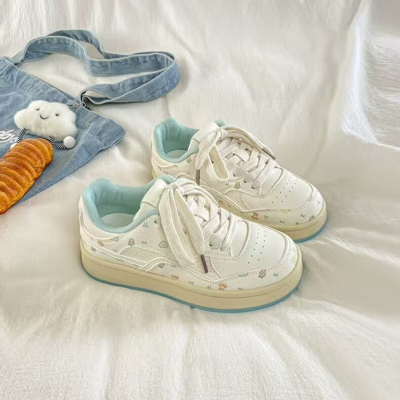 回力【厂牌】高颜值厚底小白鞋女款新款韩系板鞋子女鞋面包鞋潮鞋 粉色 38