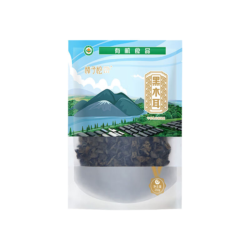 樟子松大興安嶺有機黑木耳干貨東北特產(chǎn)正宗龍江云耳小碗500g斤農(nóng) 東北有機黑木耳250g*2袋