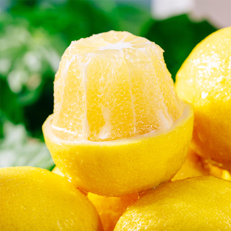 牛爱田 安岳黄柠檬新鲜当季精选优质黄柠檬皮薄多汁酸爽水果 黄柠檬15个单果60-80g