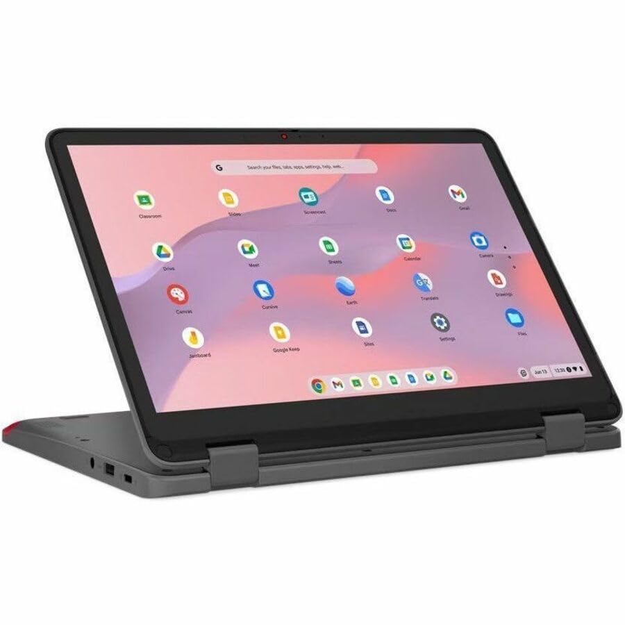 联想LENOVO 联想 500e Yoga Chromebook 4代 12.2英寸 N100 8GB 64GB 石墨灰 0.74*11.3*8.2 英寸 (约 2*29*21 cm)
