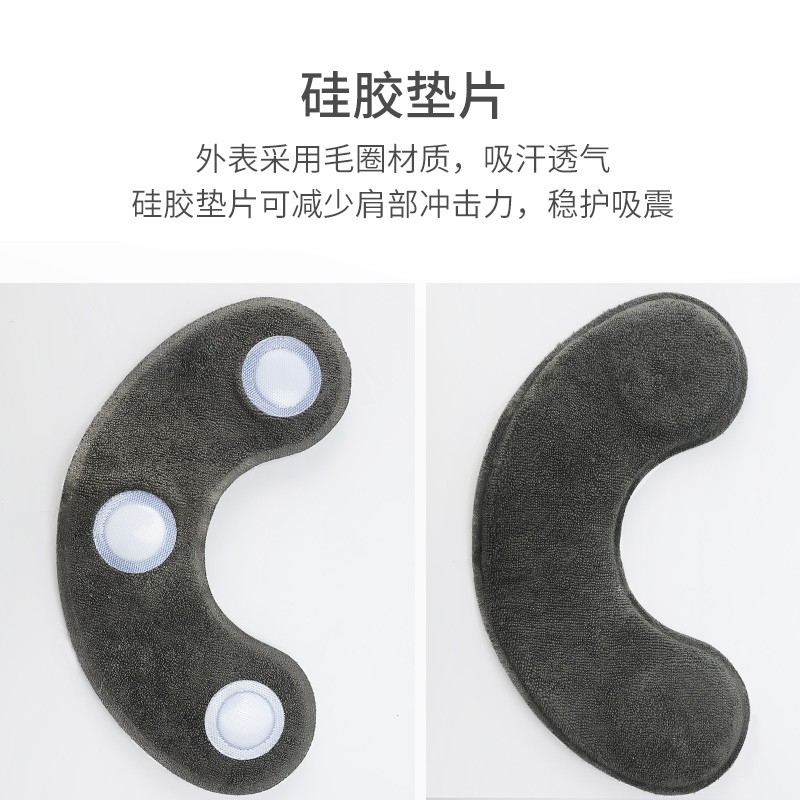 VTG SUPPORT美国VTG运动护肩男女篮球羽毛球健身胳膊单肩周炎防脱臼固定绑带 3D针织加压硅胶-单只装 S码（胸围：70-85cm）