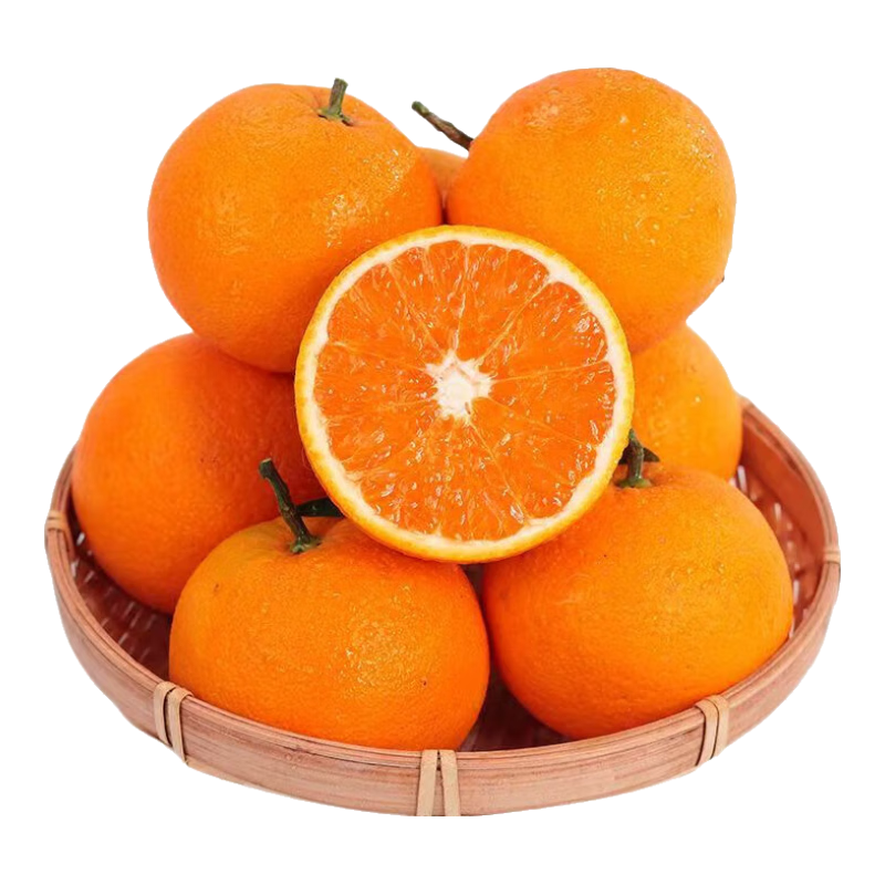 赣南脐橙正宗江西赣南脐橙新鲜橙子当季水果手剥果冻橙子冰糖甜橙整箱包邮 带箱5斤【果径60-70mm】
