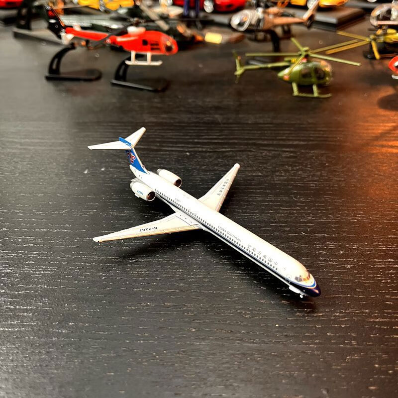合金飞机南方航空麦道md90客机成品金属模型摆件 麦道md90南航b