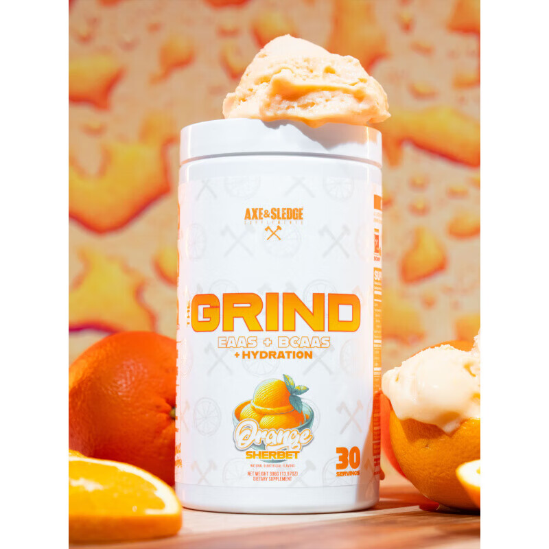 AXE&SLEDGE斧与锤GRIND电解质全谱氨基酸粉V2 必需氨基酸 花色 V2版爆汁综合水果味 1瓶*1罐