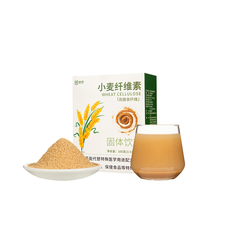敏昂小麦纤维素（3.5gx30包）可搭膳食纤维粉颗粒儿童老人代餐轻食
