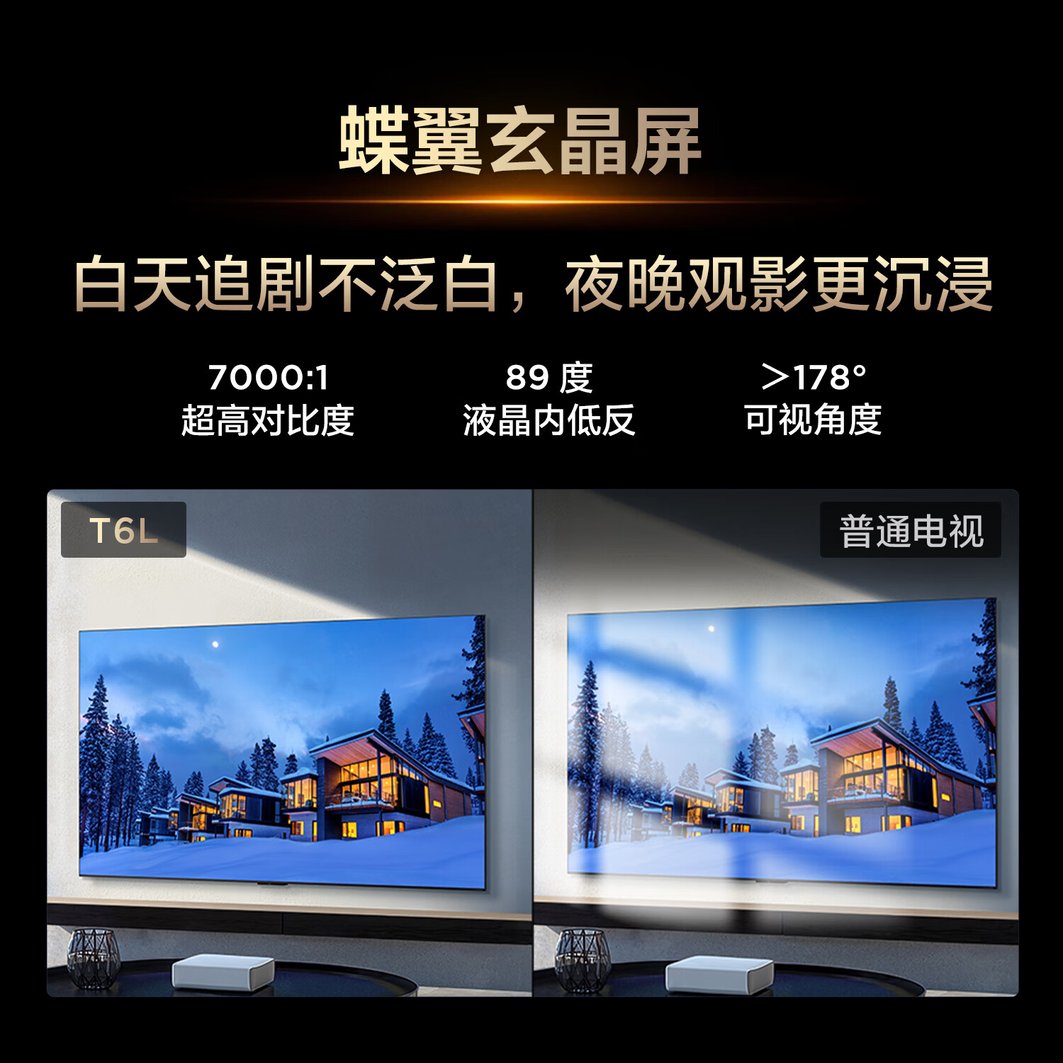 TCL 75T6L 包安装版【固定挂架送装一体】75英寸 QD-Mini LED电视 T6L+安装服务含挂架