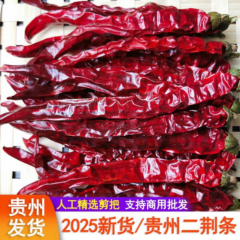 贵州干辣椒子弹头二荆条干辣椒微辣特香朝天椒灯笼椒辣椒干货商用 剪把/贵州子弹头 500g【一斤装】