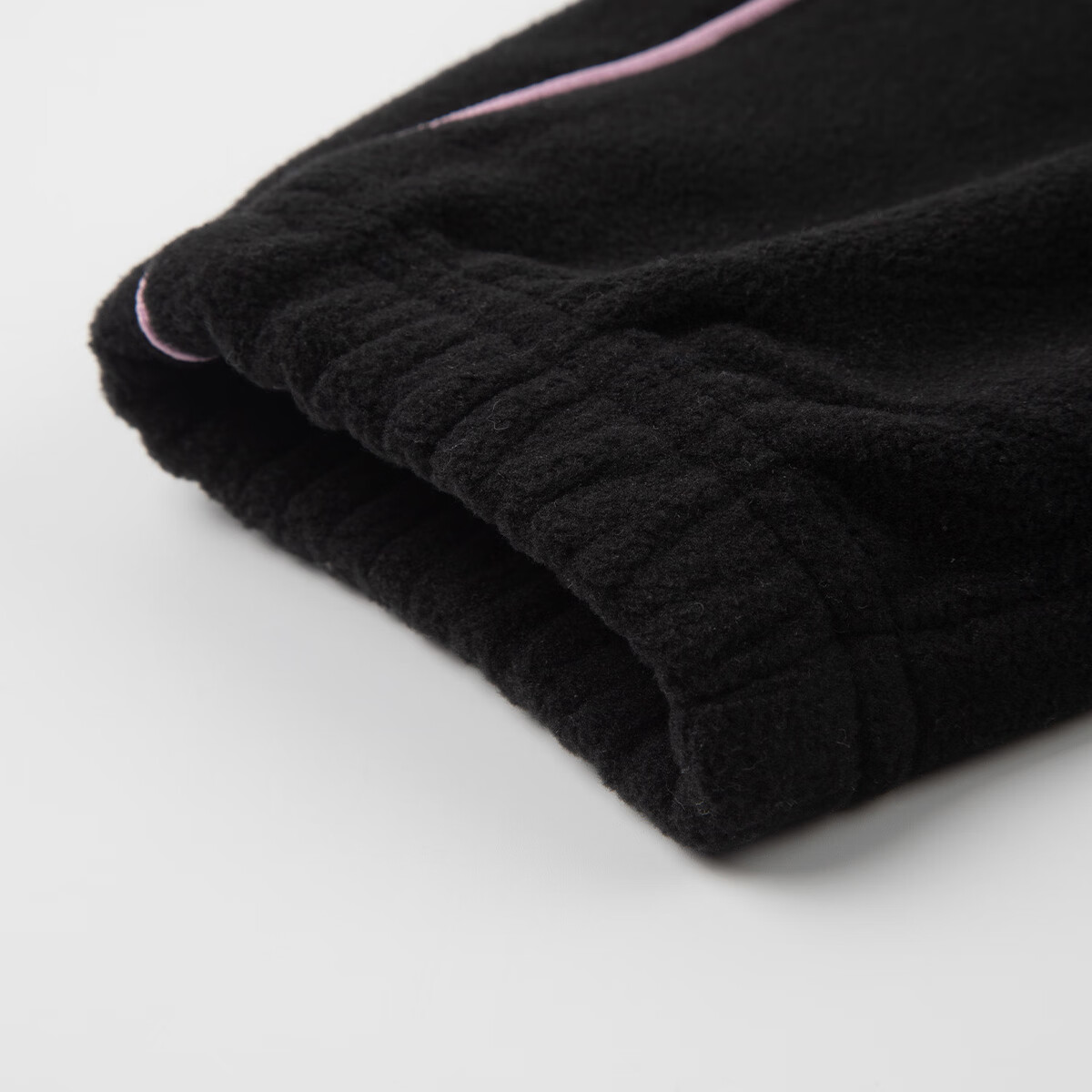 暇步士（Hush Puppies）童装女小童裤子蓬松舒适百搭摇粒绒休闲长裤 钻石黑 130 cm