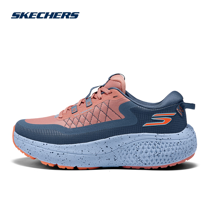 Skechers斯凯奇女鞋秋冬季款厚底缓震透气轻质跑步鞋时尚休闲运动鞋172087 桃粉色/172087-PCH 37 女鞋37码数及以上偏大 240mm