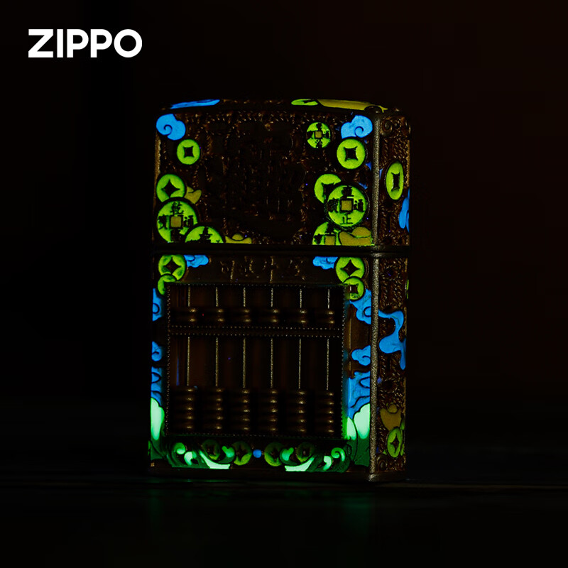 ZIPPO打火机zippo正品芝宝煤油防风镀金八方来财算盘520高级感男士礼物 镀金款【专属礼盒套装】