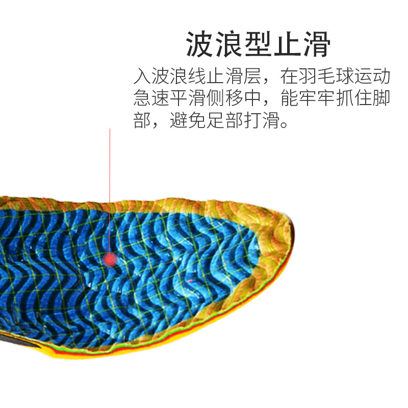 喜奔专业运动鞋垫男女减震高弹防臭吸汗透气跑步篮球足球足弓支撑缓震 专业网球羽毛球鞋垫 45码 长度290mm