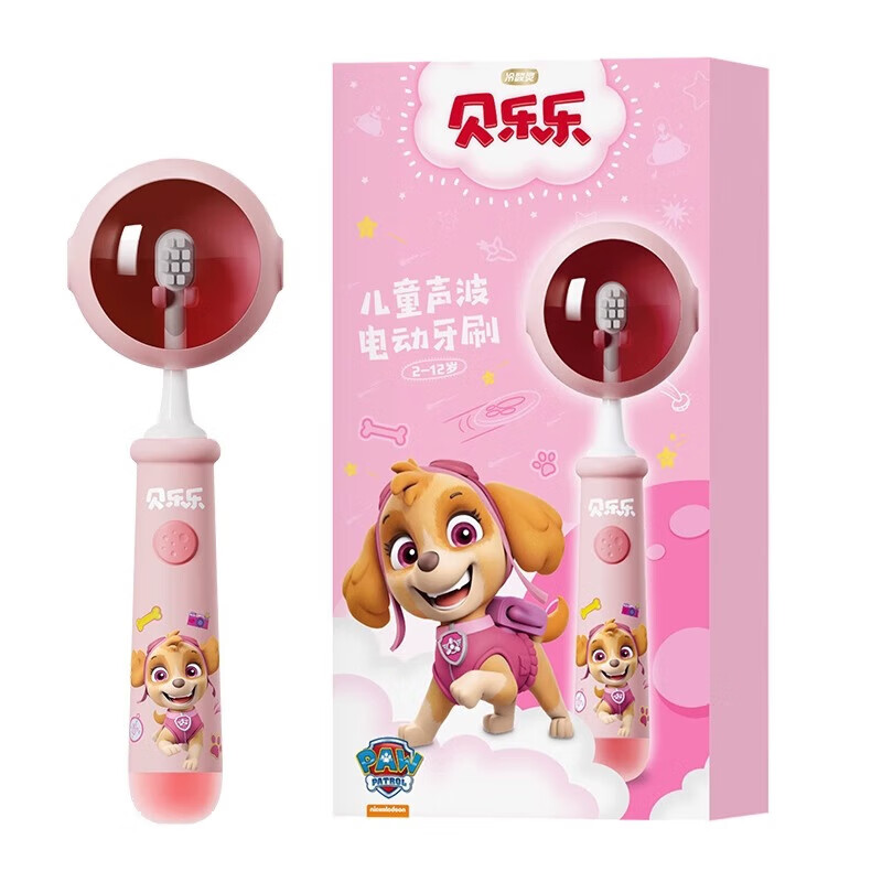 冷酸靈兒童防蛀牙膏貝樂(lè)樂(lè)汪汪隊(duì)益齒呵護(hù)牙齒溫和護(hù)齦抗糖防齲水果香型 貝樂(lè)樂(lè)彩虹燈聲波兒童電動(dòng)牙刷聯(lián)名款(汪汪隊(duì)天天) 1支